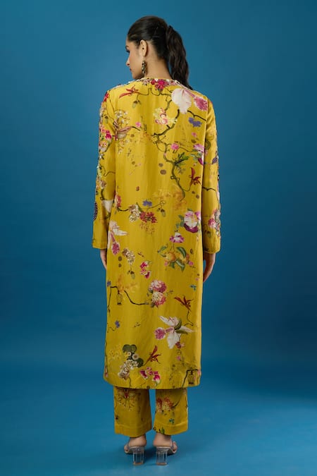 Anamika Khanna Elephant Eye Print Kurta Set 