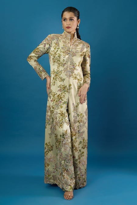 Anamika Khanna Printed Coat & Pant Set 