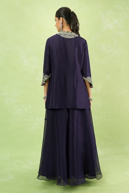 Prisho Embroidered Kurta Sharara Set 