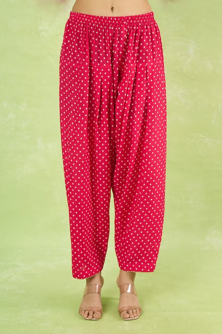 Shop_Sheetal Batra_Pink Embroidery, Zari V-neck Kurta With Salwar _Online_at_Aza_Fashions