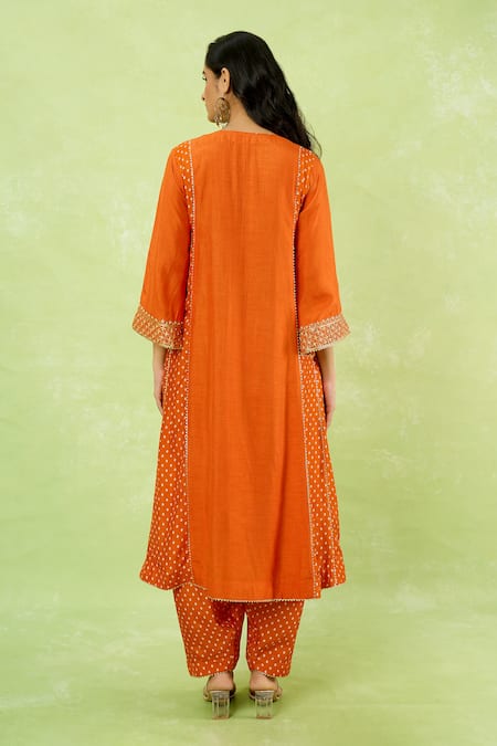 Sheetal Batra Embroidered Long Kurta With Salwar 