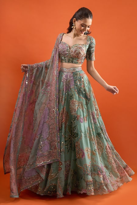 Mahima Mahajan Floral Printed Lehenga Set 