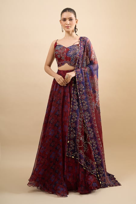 Mahima Mahajan Floral Print Lehenga Set 