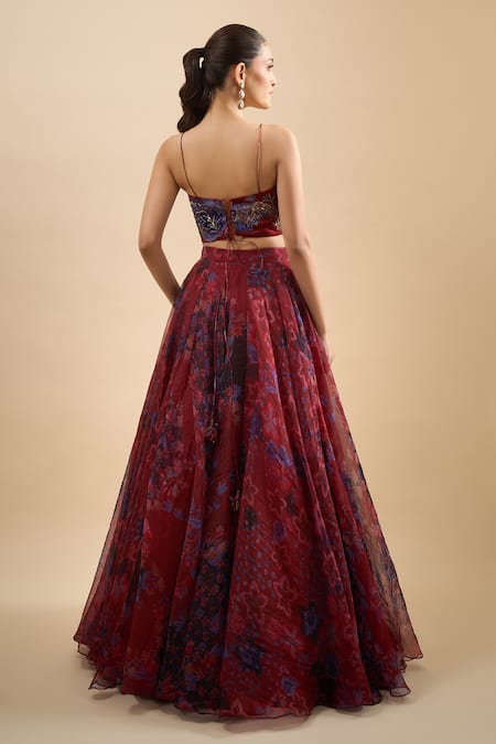 Mahima Mahajan Floral Print Lehenga Set 