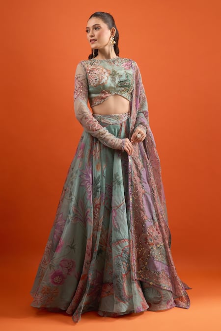 Mahima Mahajan Floral Printed Lehenga Set