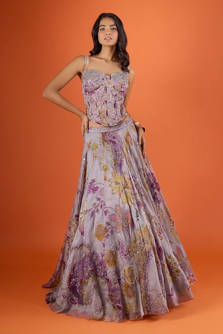 Mahima Mahajan Printed Lehenga With Corset