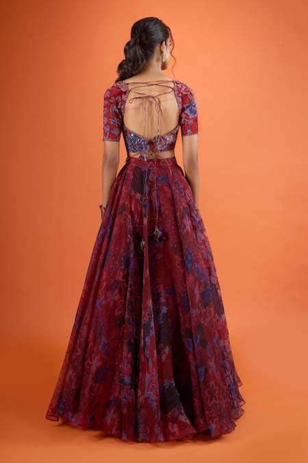 Mahima Mahajan Floral Print Lehenga Set 