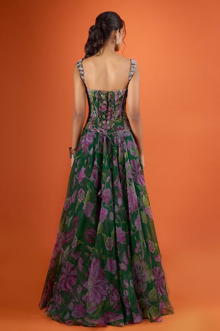 Mahima Mahajan Floral Print Anarkali With Dupatta 