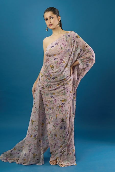 Anamika Khanna Printed Draped Dress 