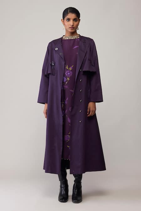 Bunka Nicole Embroidered Long Jacket 
