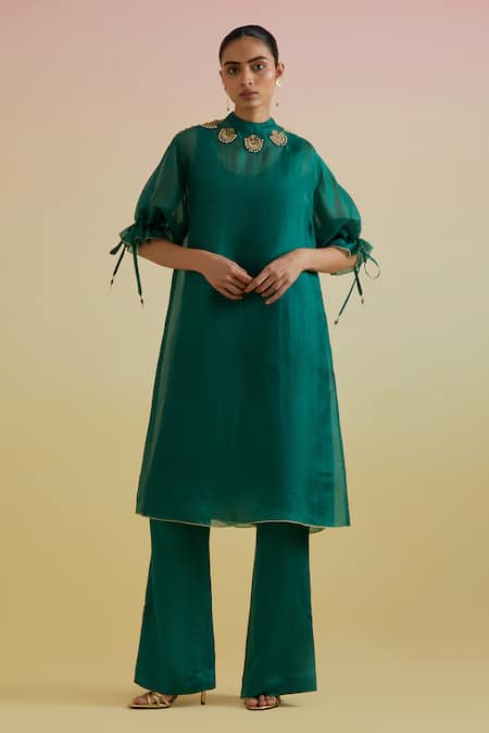 Bunka Bia Sheer Kurta & Pant Set 