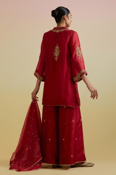 Bunka Aashra Embroidered Kurta Sharara Set 