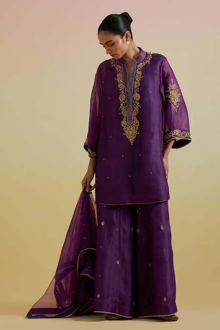 Bunka Aashra Embroidered Kurta Sharara Set 