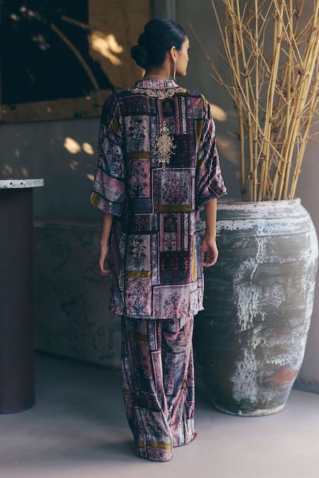 Bunka Ananya Velvet Kurta & Pant Set 