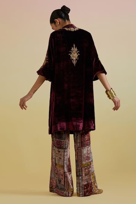 Bunka Ananya Velvet Kurta & Pant Set 