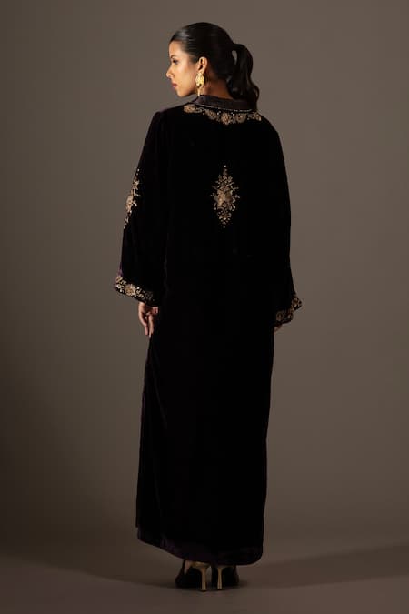 Bunka Ananya Velvet Kaftan Kurta 