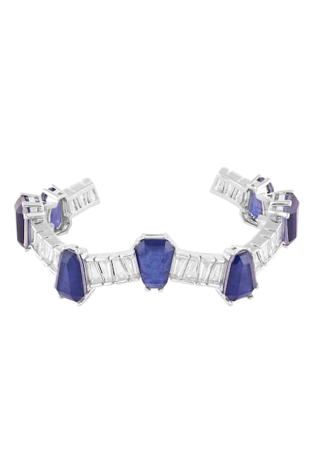 Isharya Harlow Sapphire Cuff Bracelet 