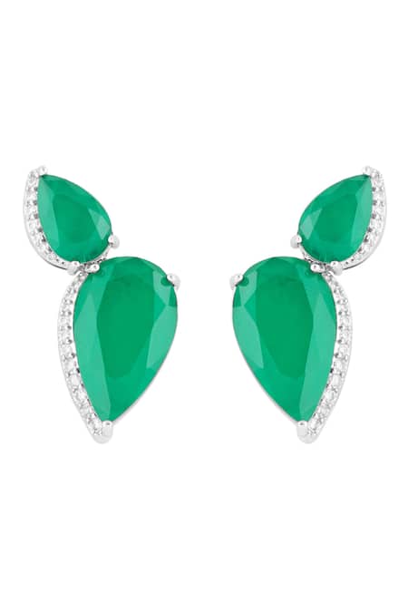 Isharya Astoria Emerald Studs