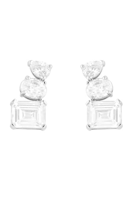 Isharya Symmetra Imitation Diamante Studs