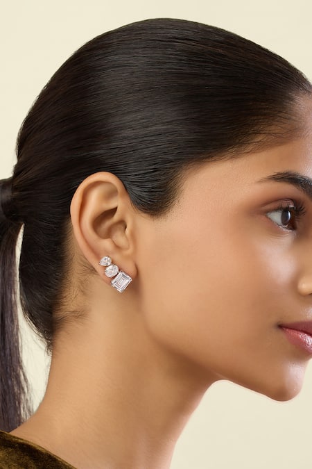 Isharya Symmetra Imitation Diamante Studs