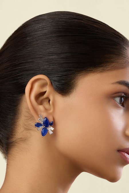 Isharya Octavia Sapphire Studs 
