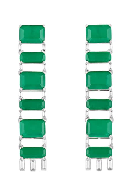 Isharya Lustra Emerald Hoops