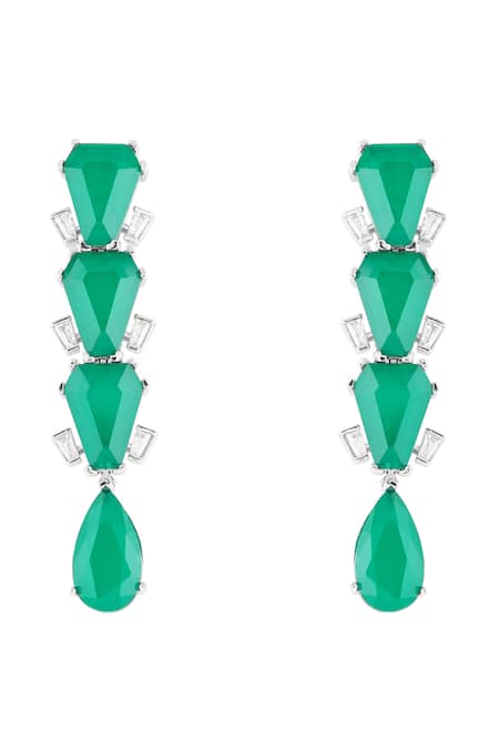 Isharya Metropole Emerald Danglers