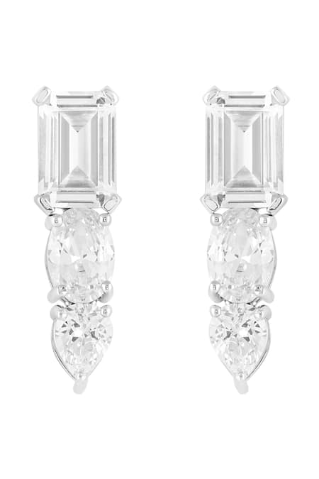 Isharya Caviar Imitation Diamante Danglers
