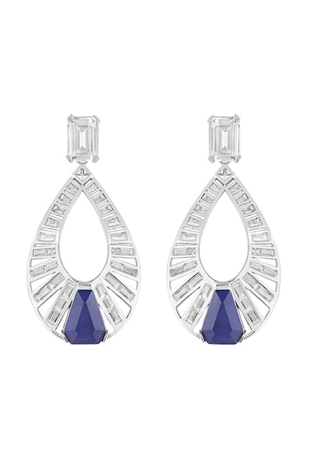 Isharya Marquise Sapphire Danglers 