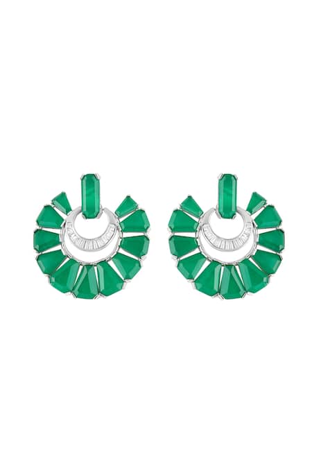 Isharya Studio Emerald Danglers 