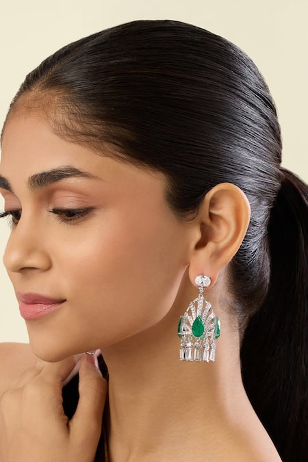 Isharya Atelier Crystal Studded Danglers 