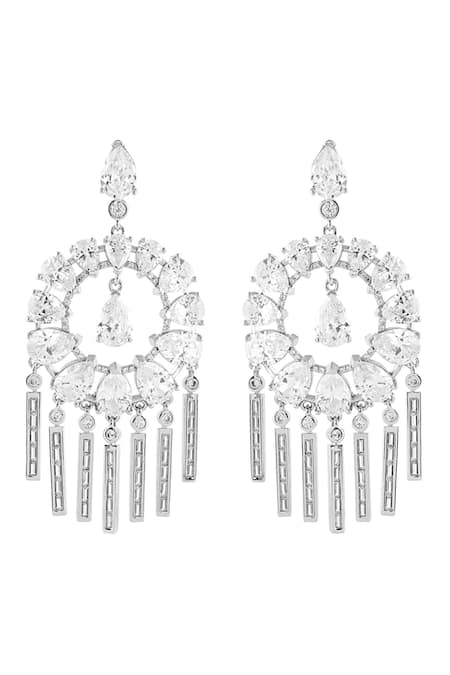 Isharya Mirror Embellished Chandbalis 