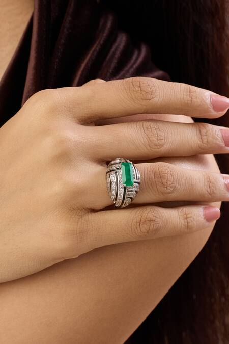 Isharya Leda Embellished Ring 