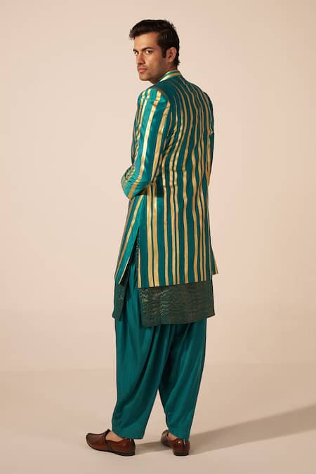 Jyoti Sachdev Iyer Printed Jacket Kurta Set 