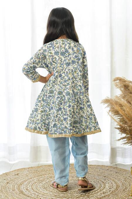 Fairies Forever Floral Print Kurta & Pant Set 