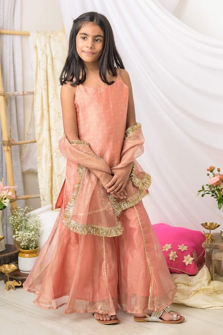 Fairies Forever Embroidered Kurta Sharara Set 