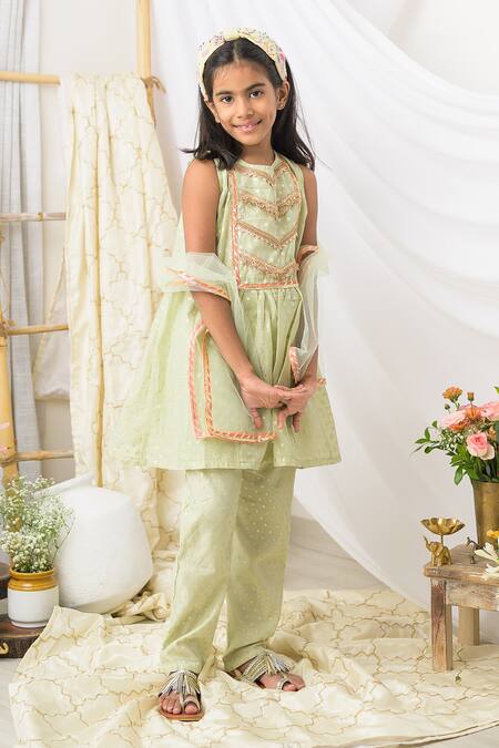 Fairies Forever Placement Embroidered Kurta Set 