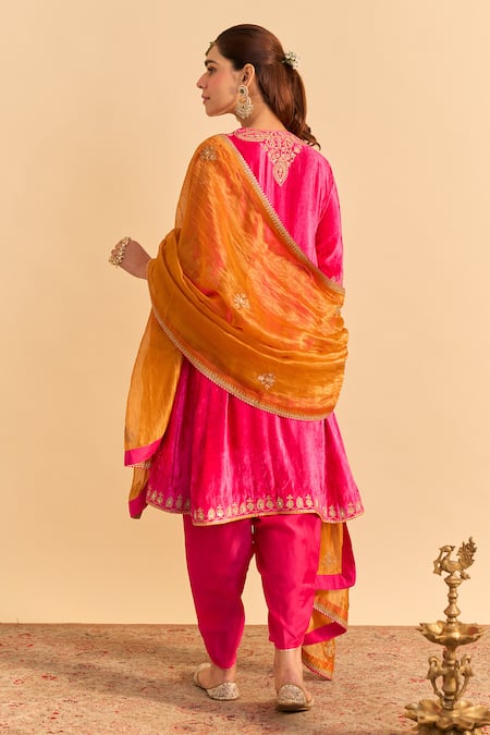 Sheetal Batra Amal Choga Kurta With Tulip Dhoti Pant