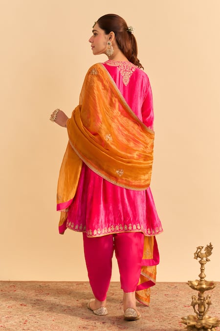 Sheetal Batra Amal A-Line Choga Kurta Pant Set 