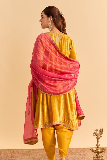Sheetal Batra Amal Choga Kurta Dhoti Pant Set 