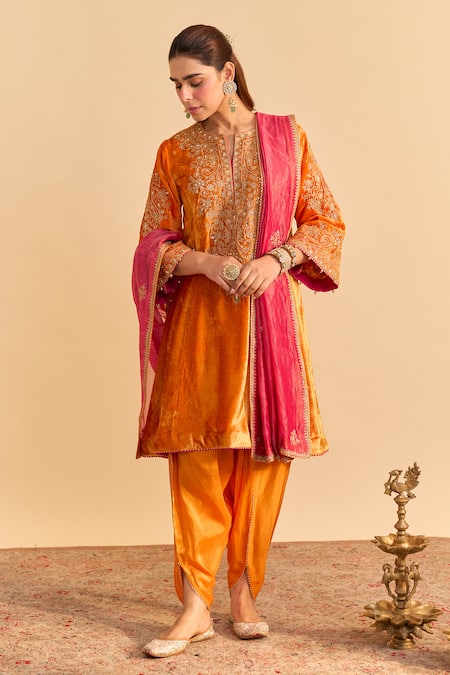 Sheetal Batra Eira Choga Kurta Dhoti Pant Set 