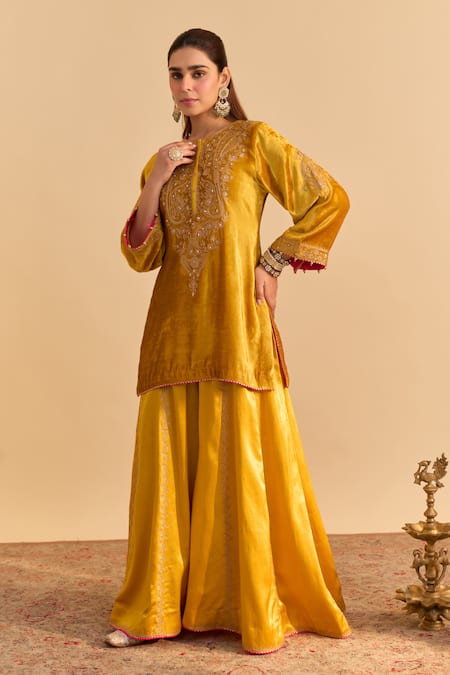 Sheetal Batra Aroob Embroidered Kurta Sharara Set 