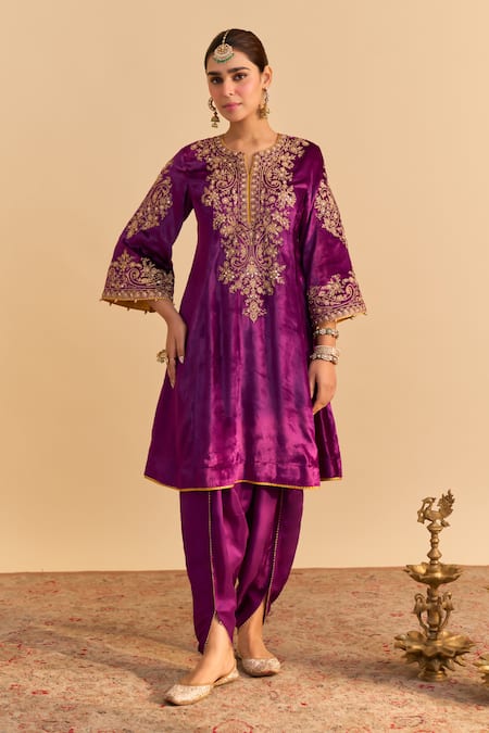 Sheetal Batra Eira Choga Kurta With Dhoti Pant 