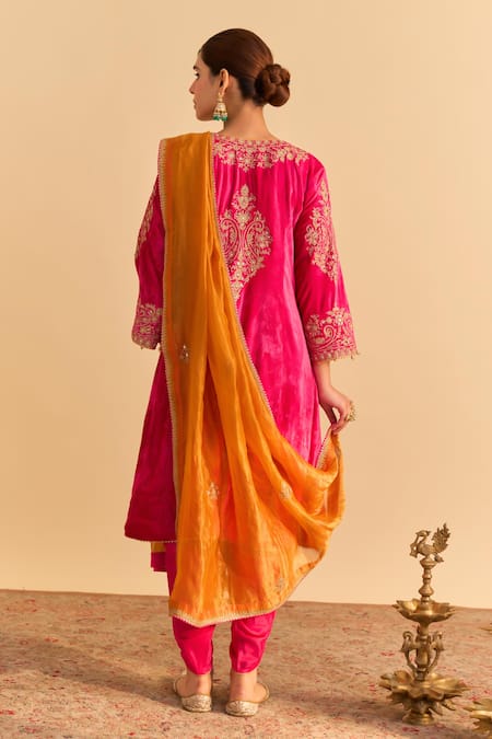 Sheetal Batra Eira Choga Kurta With Tulip Dhoti Pant 