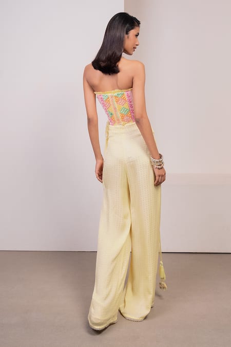 Style Junkiie Thread Embroidered Corset 