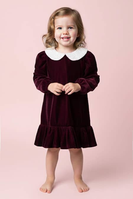 Toplove Pearl Embellished Velvet Dress 