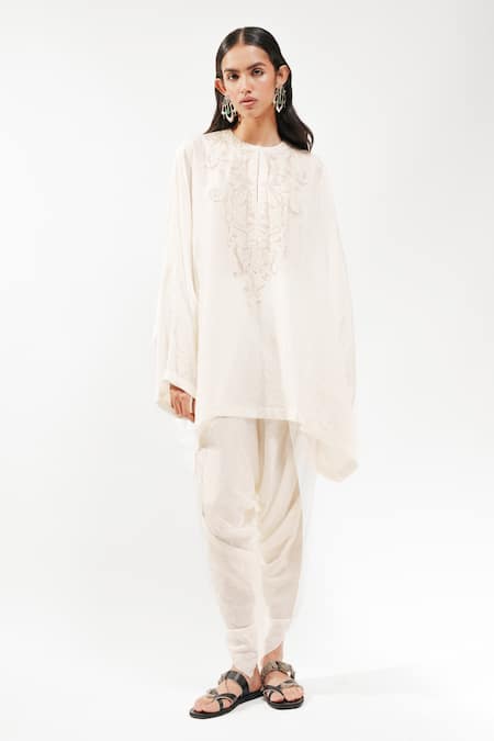 AK-OK Silk Short Kaftan 
