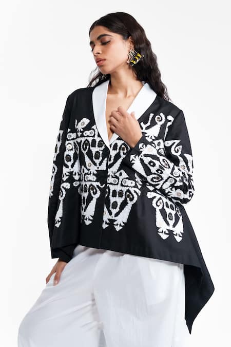 AK-OK Appliqu� Wrap Jacket 