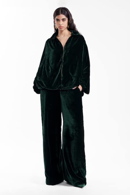 AK-OK Tailored Velvet Jacket & Trouser Set 