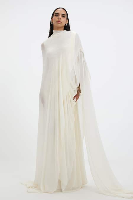 Deme By Gabriella Stacie Draped Gown 